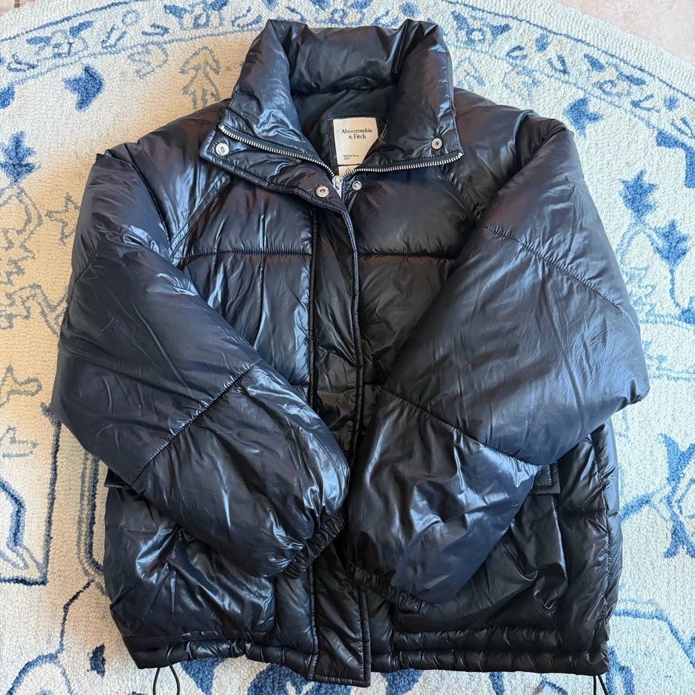 Abercrombie & Fitch Black Puffer Jacket